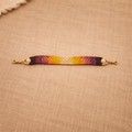Handmade Multicolor Macrame Bracelet | Boho Rainbow Woven Bracelet with Stone Accents | Adjustable Cord Jewelry