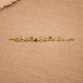 Handmade Beaded Macrame Bracelet | Green Natural Stone Bracelet | Boho Earthy Jewelry | Cord Bracelet